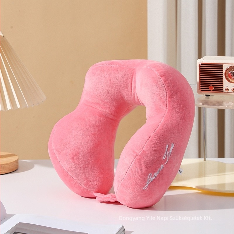 Neck Love U-alakú nyakpárna utazásokhoz – kényelem az autóban, púp alakú dizájn, Crystal Velvet anyag, poliészter rost töltet