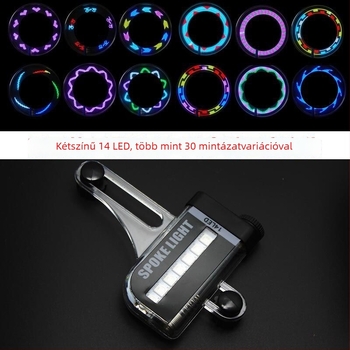 Intelligens szenzoros küllőfény kerékpárhoz — dekoratív kerékfény hegymászó kerékpárhoz, éjszakai villogás