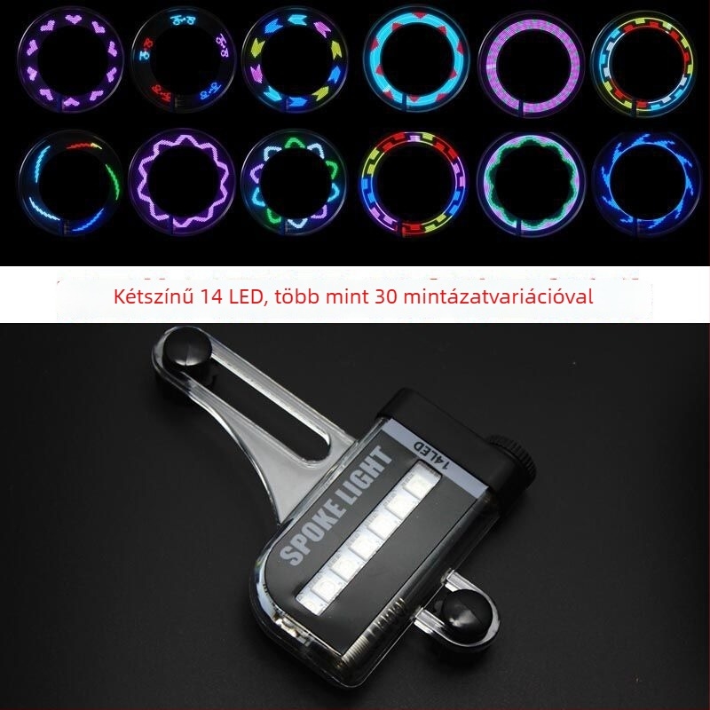 Intelligens szenzoros küllőfény kerékpárhoz — dekoratív kerékfény hegymászó kerékpárhoz, éjszakai villogás