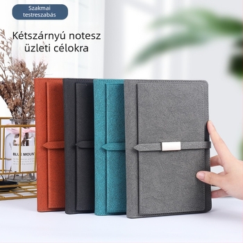 Műbőr borítású notesz, 200 oldal, ragasztott kötés, erdőpapír, modell ms-60