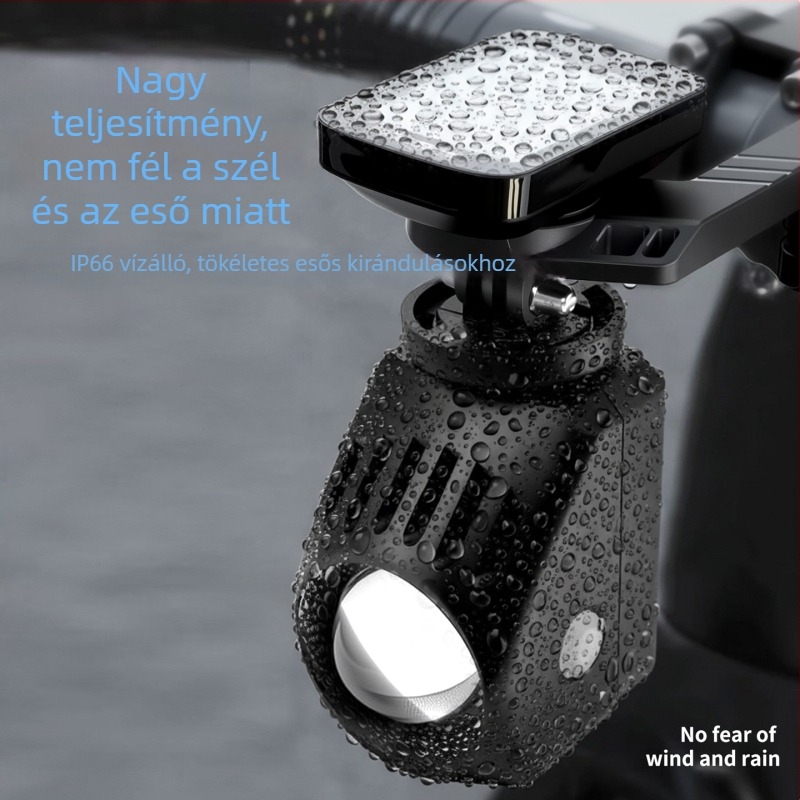 Plselis 1600 lumenes kerékpár elsőfénye, függő felszerelés, újratölthető, vízálló, ultra könnyű