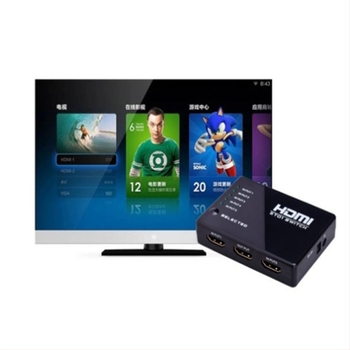HDMI kapcsoló 5 bemenet 1 kimenet távirányítóval