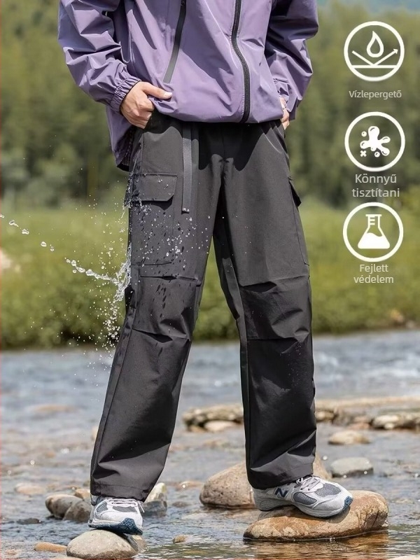 Hegyvidéki túranadrág – vízálló, szélálló, gyorsan száradó, több zsebbel, vasalásmentes