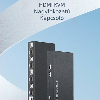 Maxtor vimo MT-HK401 HDMI KVM kapcsoló több számítógéphez (Modell MT-HK401, Termékkód 7777)