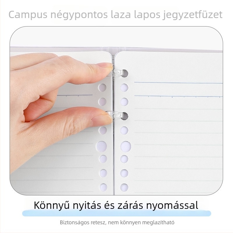 Kokuyo jegyzetfüzet PU borítóval, kötés binderrel, papír nyers fa rostból, 70 g/m², 1–50 oldal, kreatív stílus