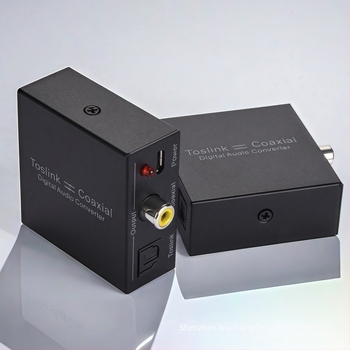 NK-Q7 Optikai szál-koaxiális digitális audió 2-utas konverter, Kapcsoló/elosztó, Audio/Erősítő/Házimozi használatra, Kábelhossz 1,5 m, Tápellátás-kezelés