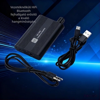 Hordozható fejhallgató erősítő, 002-es modell, Bluetooth-aktivált, 0.8 m kábel, távoli ébresztés, energia-gazdálkodás