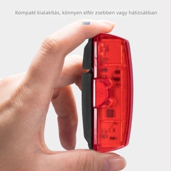 PAGAO USB-töltéses COB hátsó lámpa hegyikerékpárokhoz, figyelmeztető üzemmóddal éjszakai tekeréshez
