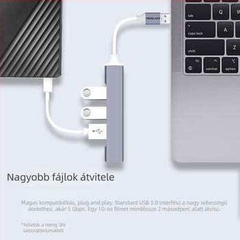 Balance Lion USB 3.0 4-portos USB hub és bővítő dokkoló