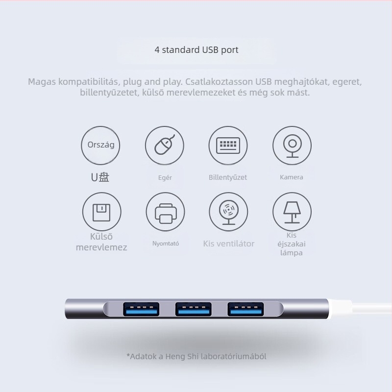 Balance Lion USB 3.0 4-portos USB hub és bővítő dokkoló