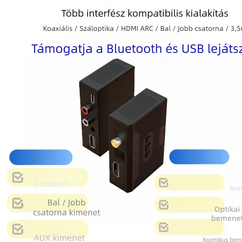 Audió konverter Xl8 480P felbontással, 0,8 m kábel, távoli ébresztés és energiagazdálkodás