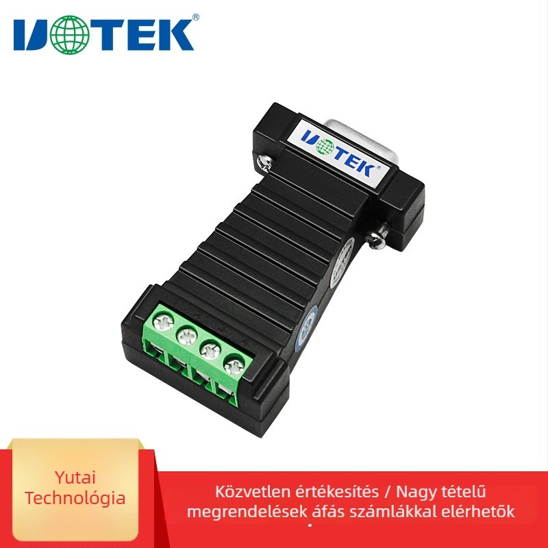 Yutai UT-2211 passzív konverter 232-hoz 485-höz, RS485-RS232 protokoll modul, modell UT-2211, márka Yutai UTEK