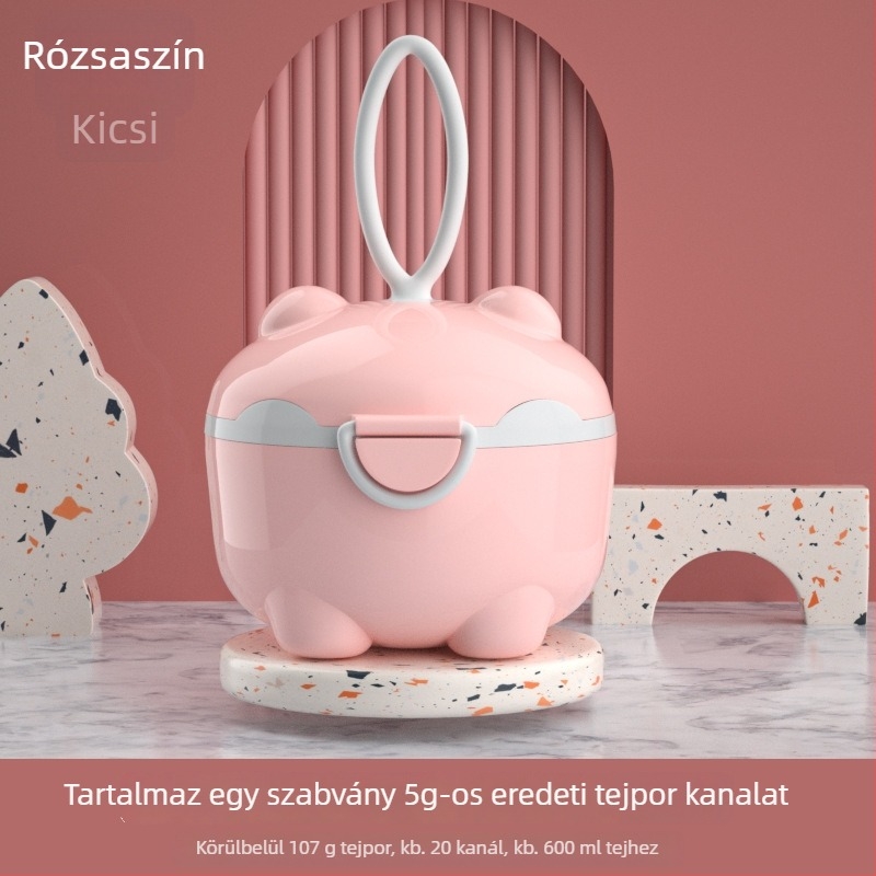 Bébi tejpor tároló doboz, kétszintes kialakítás, márka Tired, 0–3 éves korig alkalmas