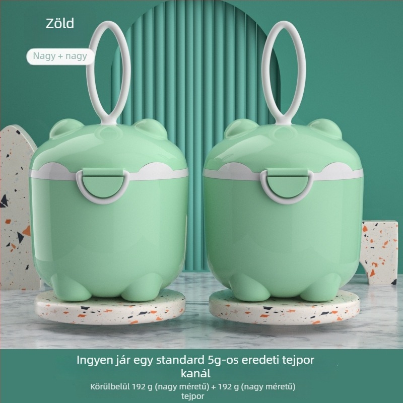 Bébi tejpor tároló doboz, kétszintes kialakítás, márka Tired, 0–3 éves korig alkalmas