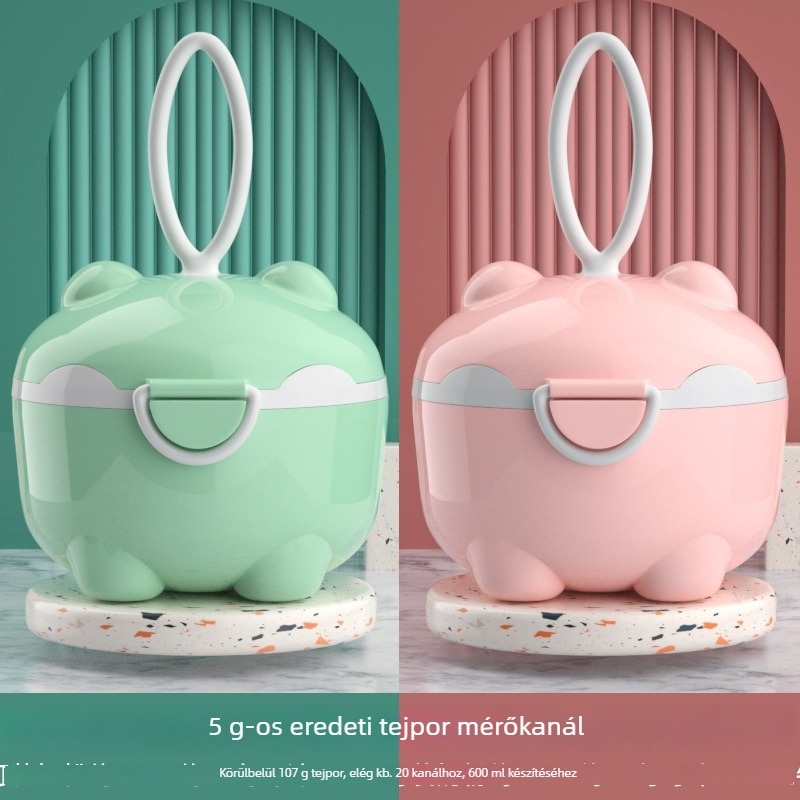 Bébi tejpor tároló doboz, kétszintes kialakítás, márka Tired, 0–3 éves korig alkalmas