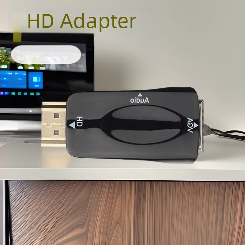 HDTV–VGA audió adapter (YH0016) – 1080p támogatás, univerzális kompatibilitás, dongle-stílusú átalakító