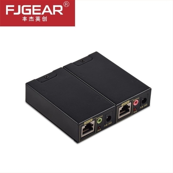RJ45-ös VGA extender, 100 m-es A/V átvitellel, erősítőpár (FJ-VGA100)