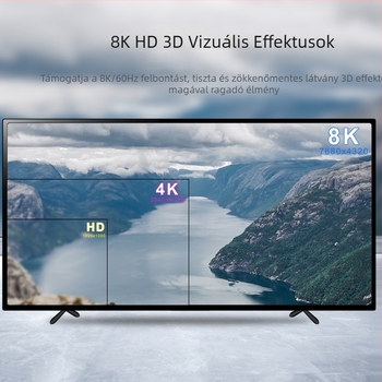 HDMI kapcsoló 3 bemenettel és 1 kimenettel, távirányítóval, 8K60Hz videó konverter