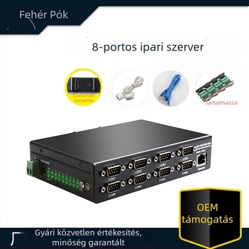 8-portos soros szerver, TCP/IP a RS232/485/422-hez, modell TXI0426A11040, Windows 7 kompatibilis