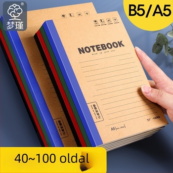 Mengjin notesz nosztalgikus retro stílusban, fedél: papír, kötés: más típus, 70 g/m² papír, 50–100 oldal