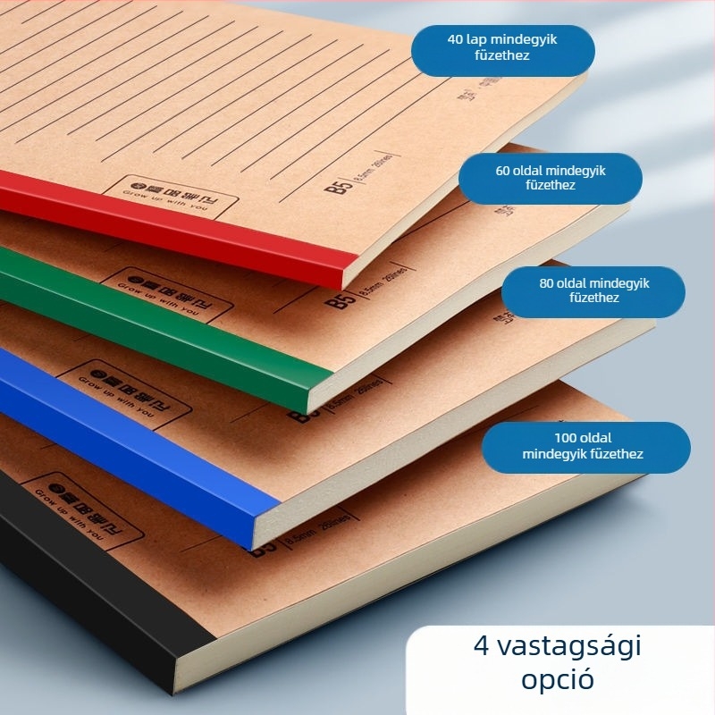 Mengjin notesz nosztalgikus retro stílusban, fedél: papír, kötés: más típus, 70 g/m² papír, 50–100 oldal