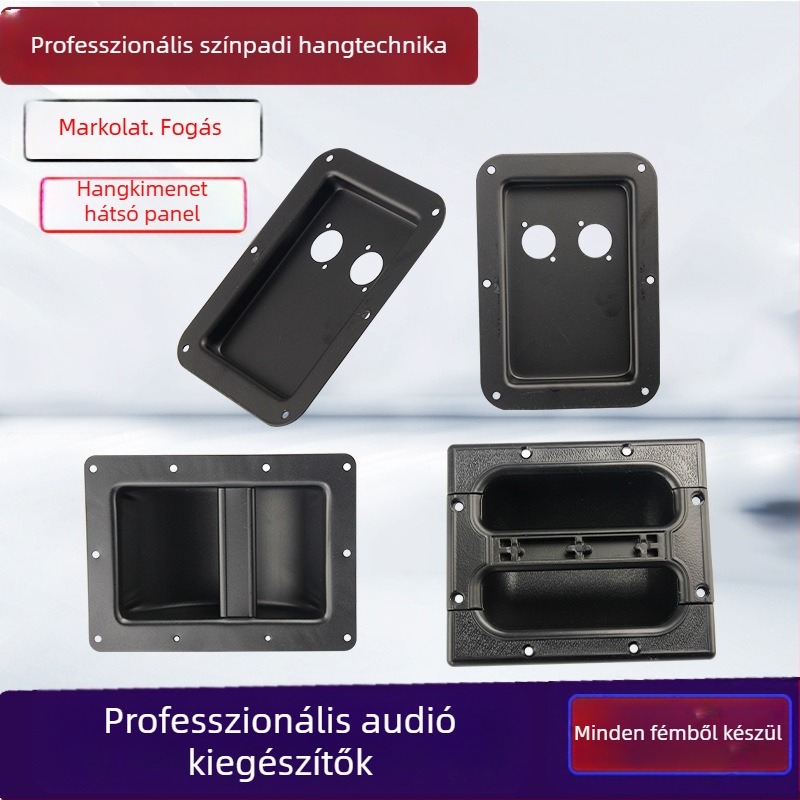 Színpad hangszórókhoz tartozékok — Shadow fiber derékszögű vas fogantyú és hátsó panel
