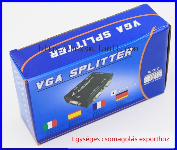 HDX-4 VGA kapcsoló-elosztó, 1920x1440 felbontás, XP/Win7/8 kompatibilitás, OEM elérhető, biztonsági megfigyeléshez