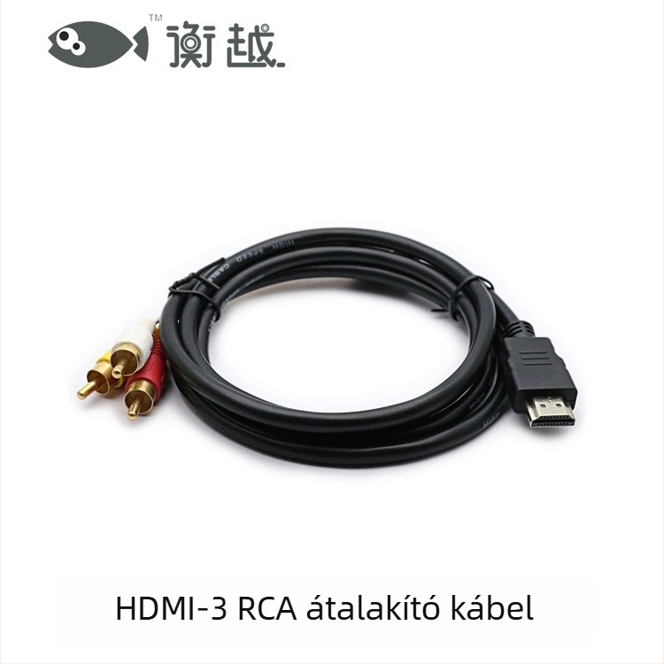 SCART–tól RCA/S-Video felé videoátalakító, európai 21‑pin csatlakozóval, Hengyue HYZ646, 2019-ben piacra dobva, OEM és magáncímke elérhető.