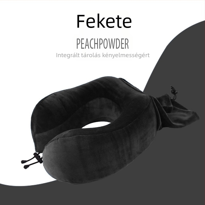 U-alakú utazó párna Memory Cotton töltettel és Memory Cotton huzattal, felnőtteknek, súly max. 1 kg