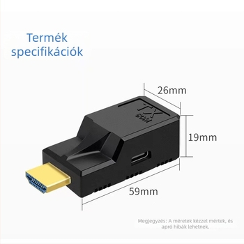 HDMI hosszabbító 60 m USB töltéssel, passzív HDMI átvitellel, 1080P