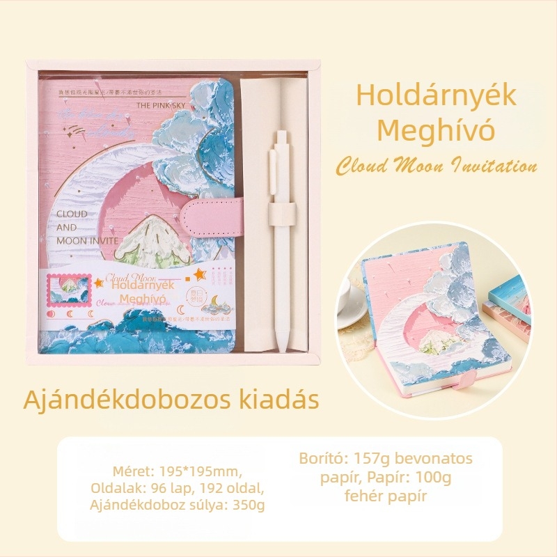 Prémium külsővel készült zsebnapló teljes színes belső oldalakkal, mágneses zár, testreszabható általános iskolás lányok számára