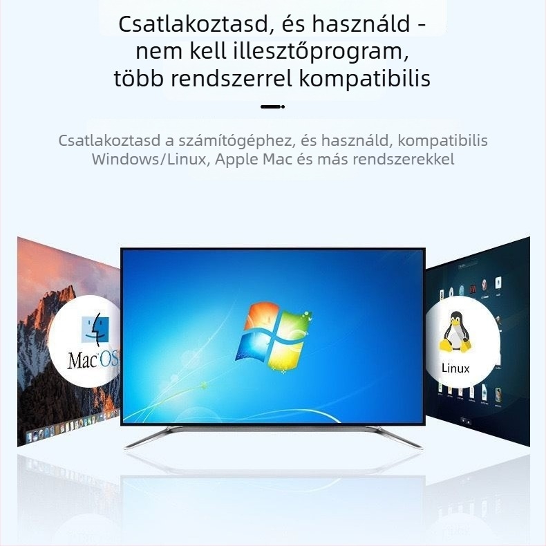 KVM kapcsoló 8 porttal, VGA, billentyűzet- és egérmegosztás, 1080p, 1,5 m kábel, mellékelve 8 VGA-kábel