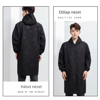 Vízálló kapucnis munkaruha smock - hosszú ujjú, poliészter anyag, poliészter bélés, négy évszakos