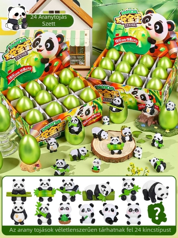Xin dong Panda Blind Box – Interaktív panda játék, arany tojás meglepetés, oktatási fejlesztés, szülő-gyerek interakció, 7-14 éveseknek