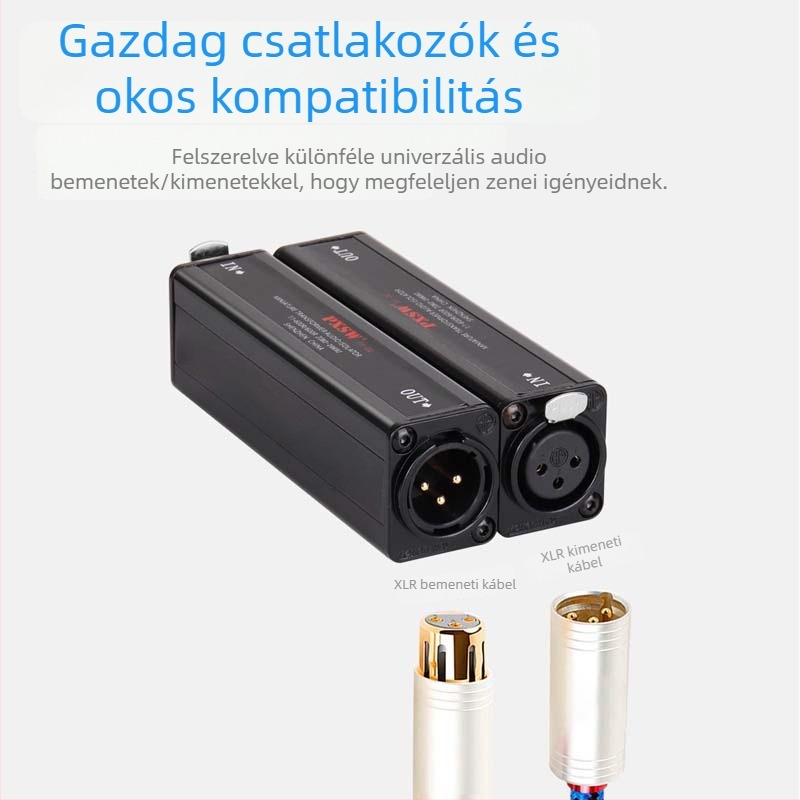 PX-D2 professzionális galvanikus audió izolátor XLR kábelekhez – földelési interferenciák megszüntetése