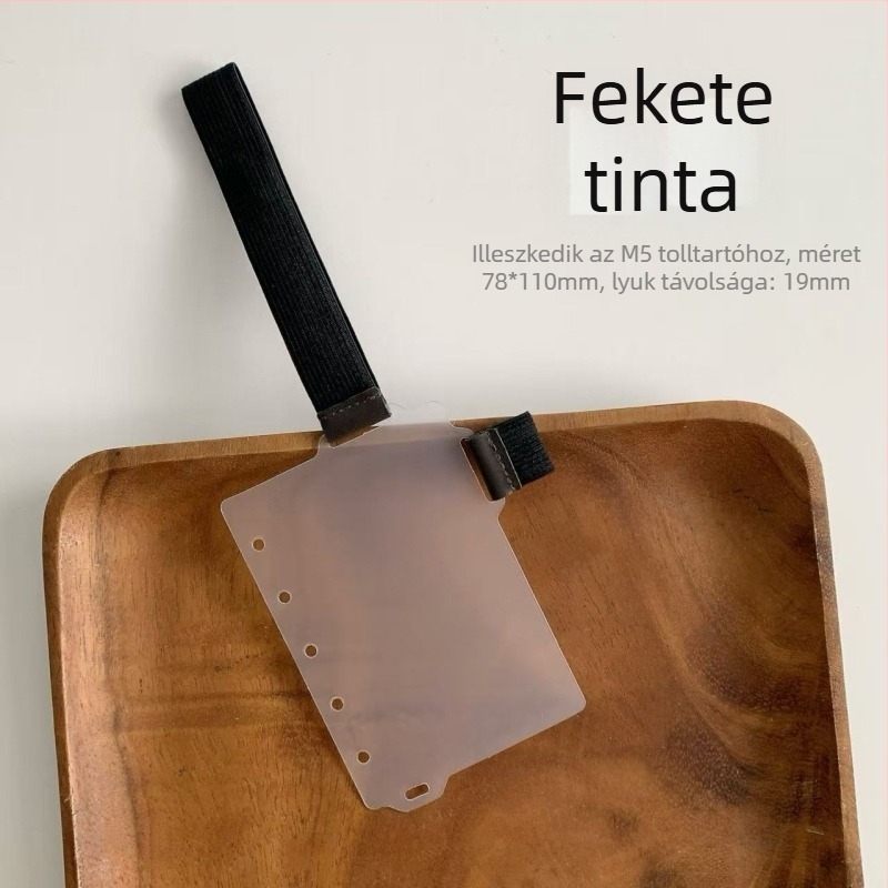 Yulu Füzetrendező elválasztó tollklippel – PP belső oldal, Loose-Leaf refill, testreszabható, kód Q3-120, 1 oldal