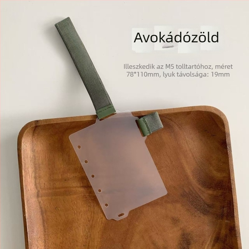 Yulu Füzetrendező elválasztó tollklippel – PP belső oldal, Loose-Leaf refill, testreszabható, kód Q3-120, 1 oldal