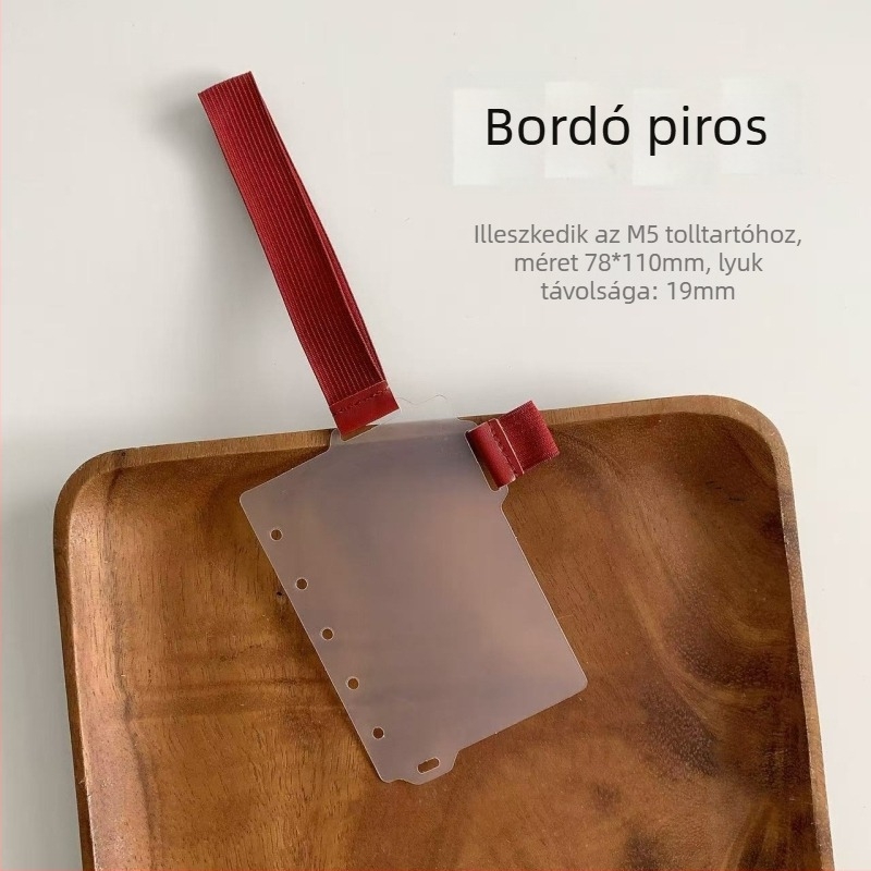 Yulu Füzetrendező elválasztó tollklippel – PP belső oldal, Loose-Leaf refill, testreszabható, kód Q3-120, 1 oldal