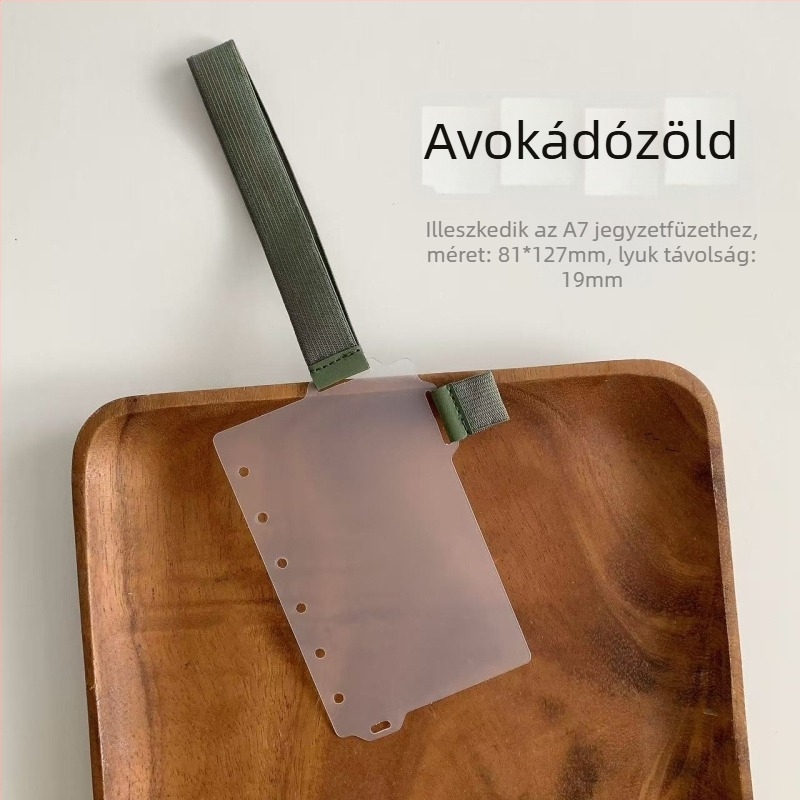 Yulu Füzetrendező elválasztó tollklippel – PP belső oldal, Loose-Leaf refill, testreszabható, kód Q3-120, 1 oldal