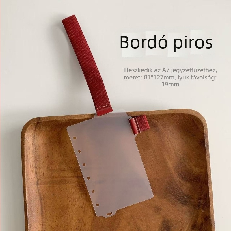 Yulu Füzetrendező elválasztó tollklippel – PP belső oldal, Loose-Leaf refill, testreszabható, kód Q3-120, 1 oldal