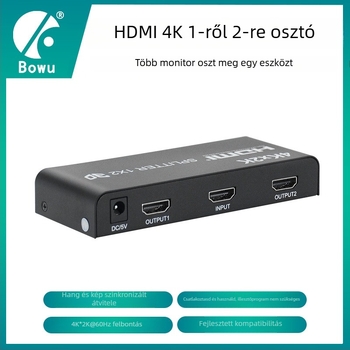 BOWU BW-4KHS102M HDMI 4K 1x2 elosztó