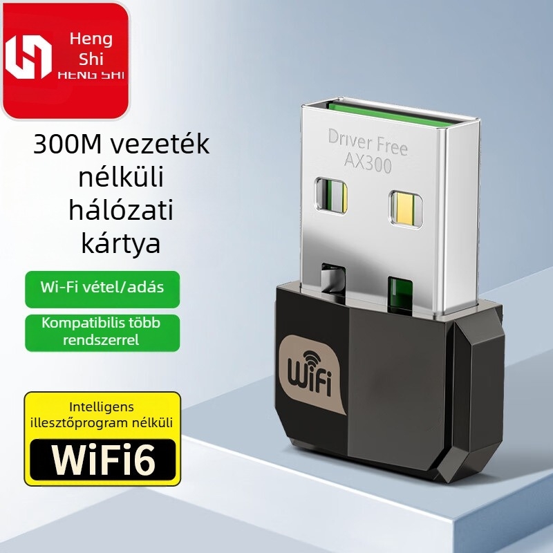 Balance Lion USB vezeték nélküli hálózati adapter, meghajtó nélküli, hordozható Wi‑Fi vevő és adó asztali számítógépekhez és laptopokhoz (Model T0191)