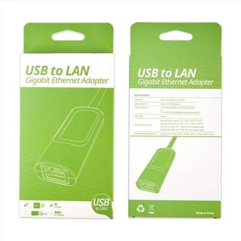 USB 3.0 külső gigabites hálózati kártya, vezeték nélküli NIC - Modell G001U, támogatja IEEE 802.11b/g/n, 1000 Mbps