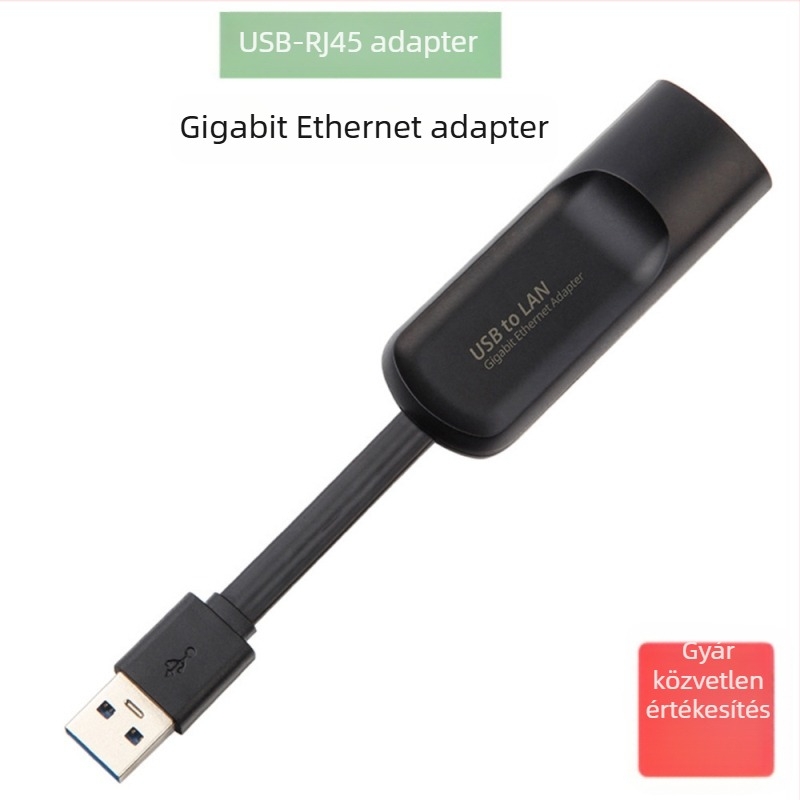 USB 3.0 külső gigabites hálózati kártya, vezeték nélküli NIC - Modell G001U, támogatja IEEE 802.11b/g/n, 1000 Mbps