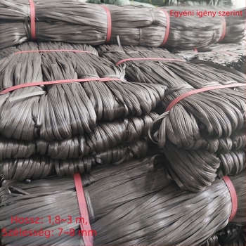 Polipropilén kötözőszalag, szélesség 7-8 mm, vastagság 0,07 mm, csomagolásonként 12-15 kg, testreszabás elérhető