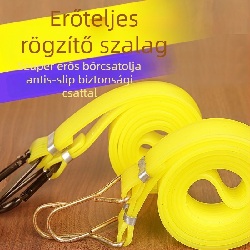 Rugalmas kötél motorkerékpárok és elektromos kerékpárok összekötésére, rögzítésére áruk és poggyász