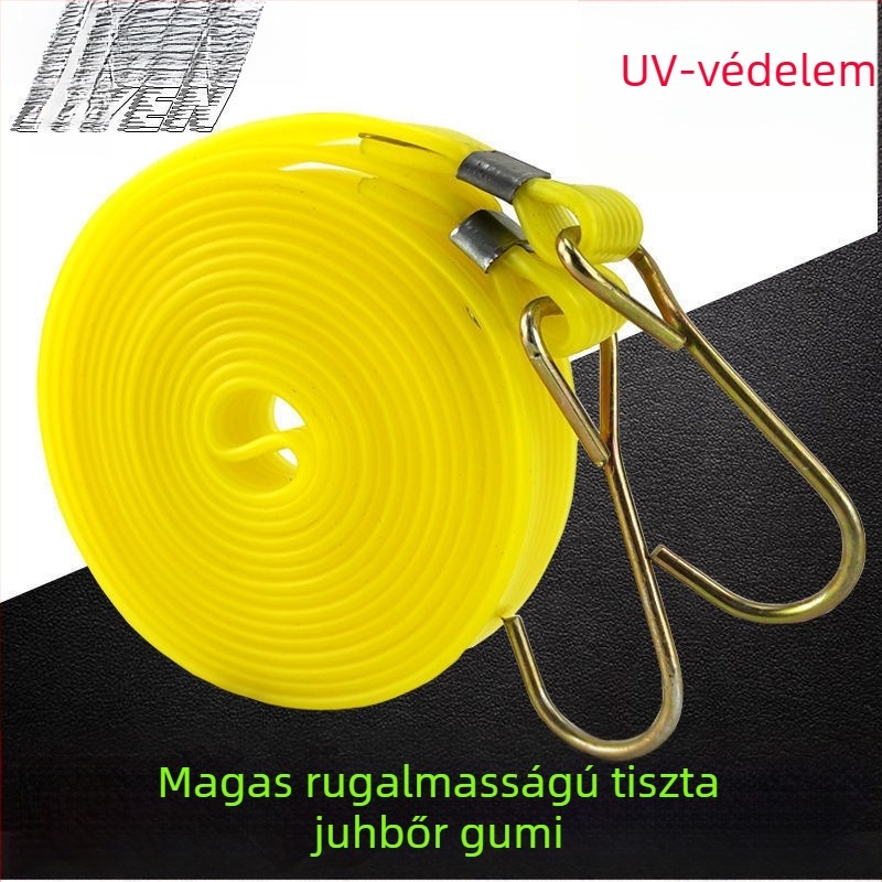 Rugalmas kötél motorkerékpárok és elektromos kerékpárok összekötésére, rögzítésére áruk és poggyász