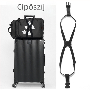 Többcélú poggyász rögzítő szalag, nylon elasztikus heveder, biztonságos rögzítés, terhelhetőség 8 kg, szakítószilárdság 11 kg