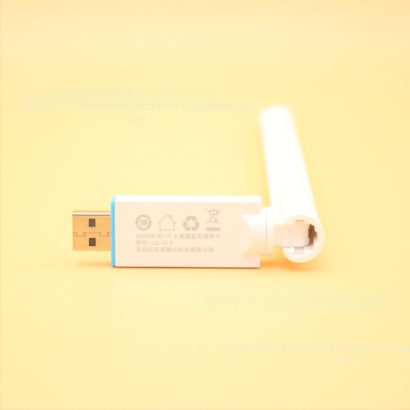 Tenda U2 USB WiFi 6 meghajtó nélküli vezeték nélküli hálózati kártya asztali számítógéphez, USB interfész, Ethernet 10/100 Mbps