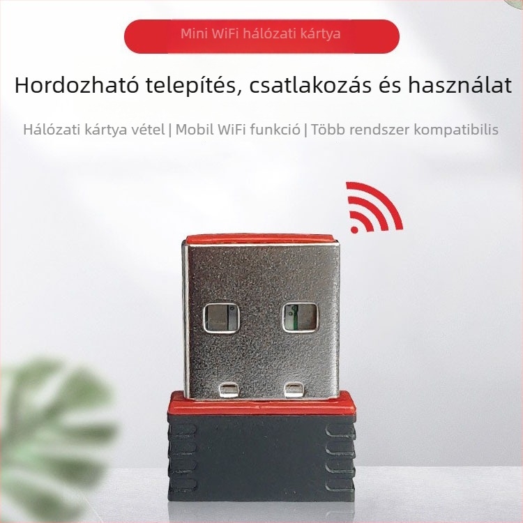 RTL8188EUS USB vezeték nélküli hálózati adapter, 150Mbps, 2.4GHz, 802.11b/g/n